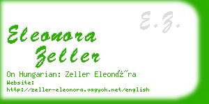 eleonora zeller business card